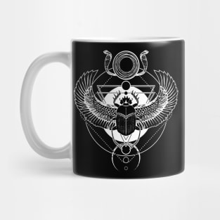 Winged scarab and the Sun disc Mug